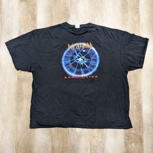 Def Leppard Band Tee Shirt Black